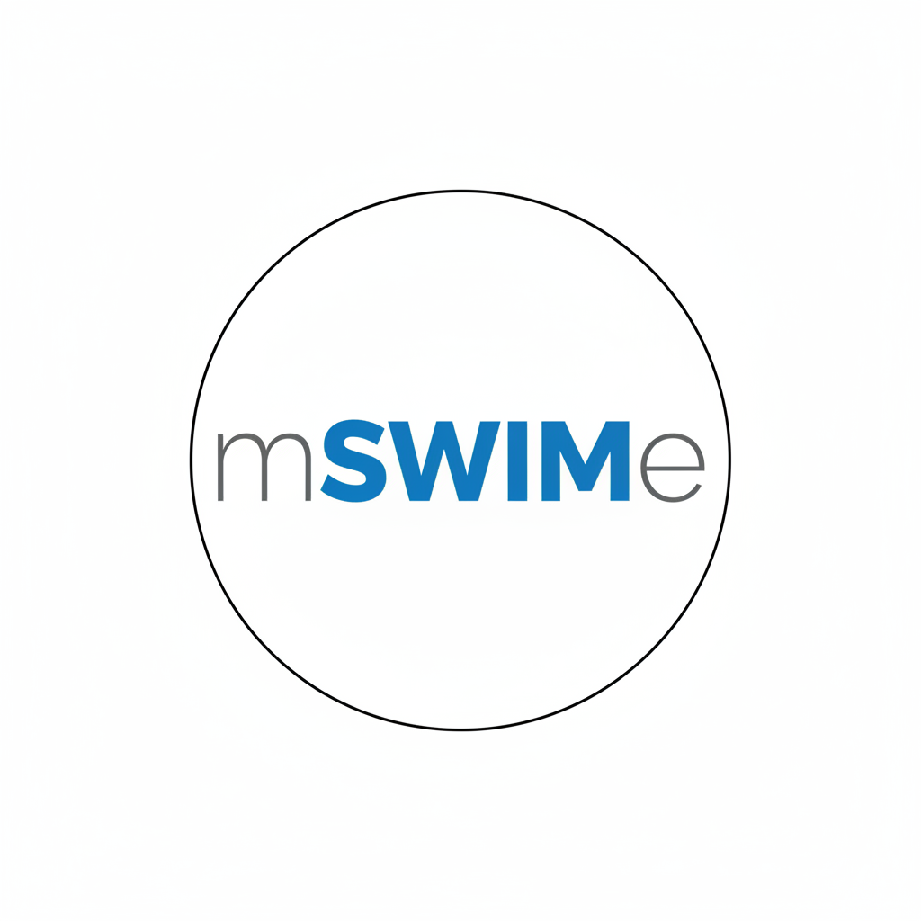 mswim logo with thin black circle border